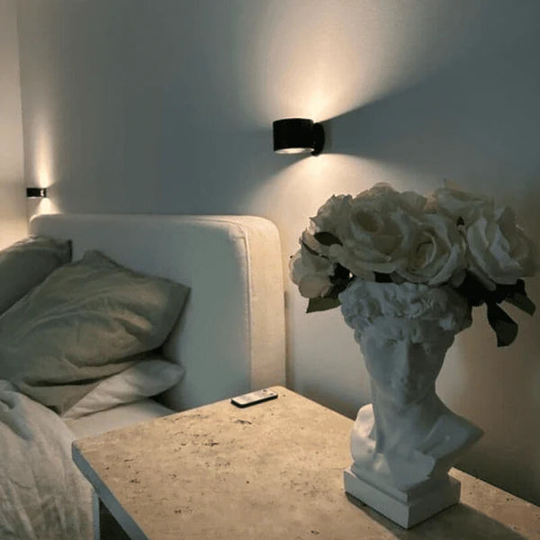 Arandela de Parede Interna LED Bifocal Sem Fio - 2 Unidades