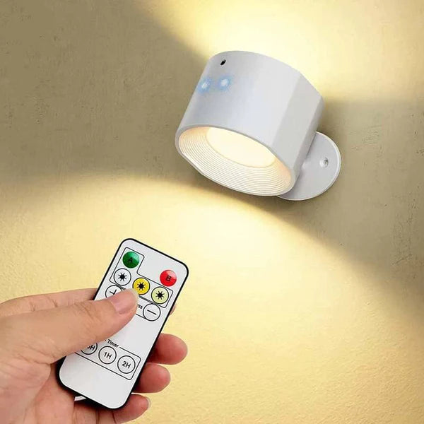 Arandela de Parede Interna LED Bifocal Sem Fio - 2 Unidades