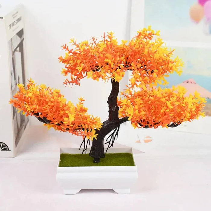 Bonsai Artificial Arvore com Flores em Seda