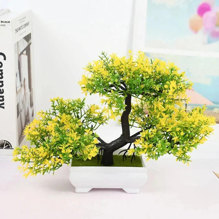 Bonsai Artificial Arvore com Flores em Seda