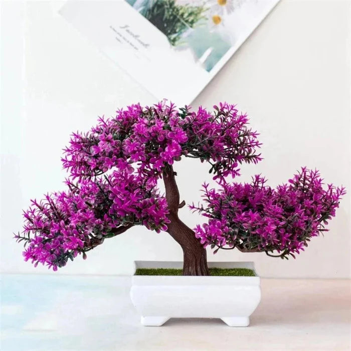 Bonsai Artificial Arvore com Flores em Seda