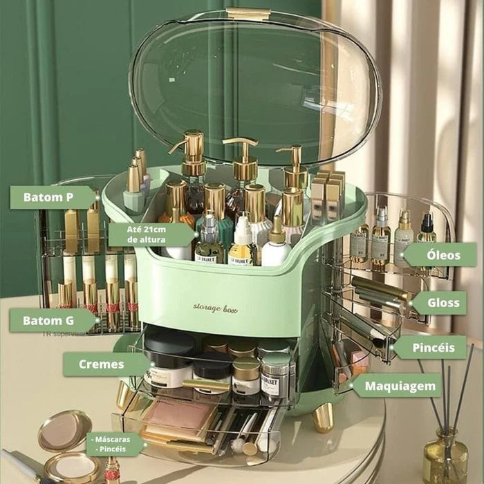 Organizador de Maquiagem e Porta Maquiagem Acrílico