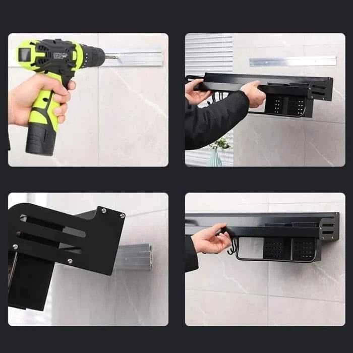 Prateleira Para Cozinha Em Aço Inox Multifuncional