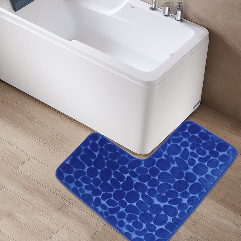 Tapete para Banheiro Antiderrapante Absorvente Canto em L