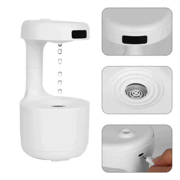 Umidificador de Ar Anti Gravidade Portátil 800ml