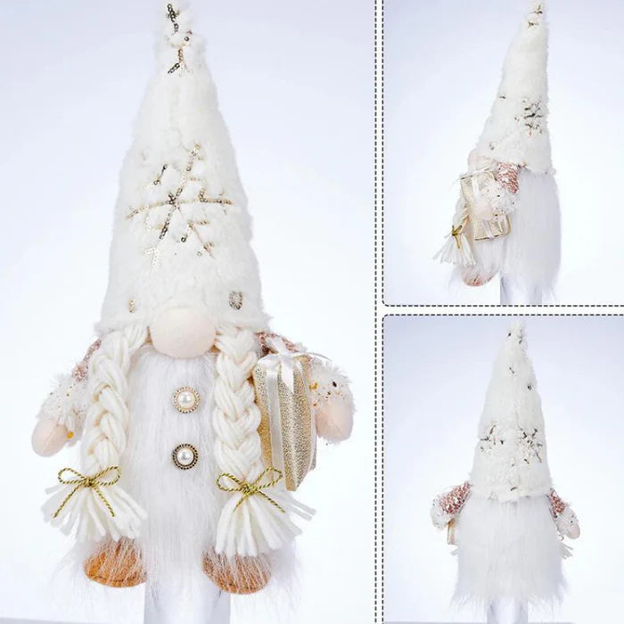 Boneco Gnomo Iluminado Decoração de Natal