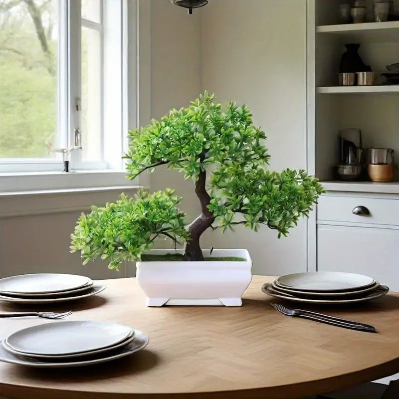 Bonsai Artificial Arvore com Flores em Seda