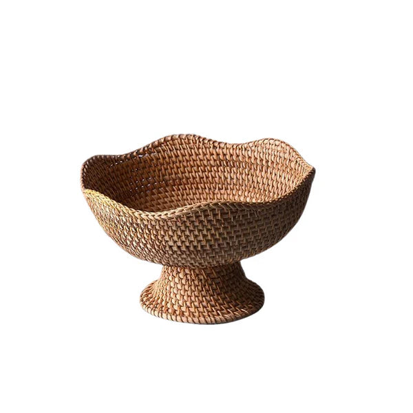 Cesto de Frutas em Palha Rattan