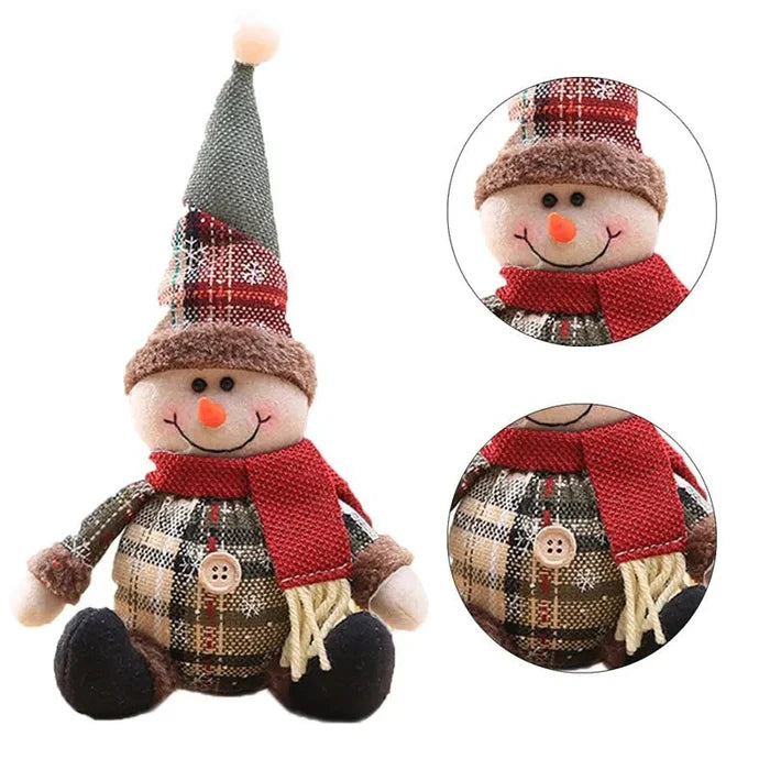 Enfeites de Natal Bonecos de Pelúcia Decorativos