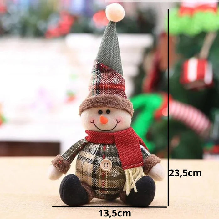 Enfeites de Natal Bonecos de Pelúcia Decorativos