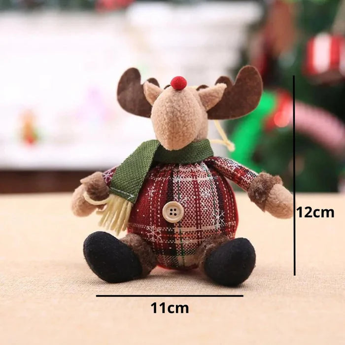 Enfeites de Natal Bonecos de Pelúcia Decorativos