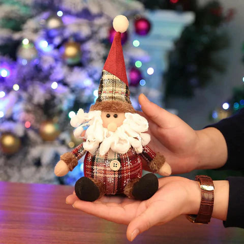 Enfeites de Natal Bonecos de Pelúcia Decorativos
