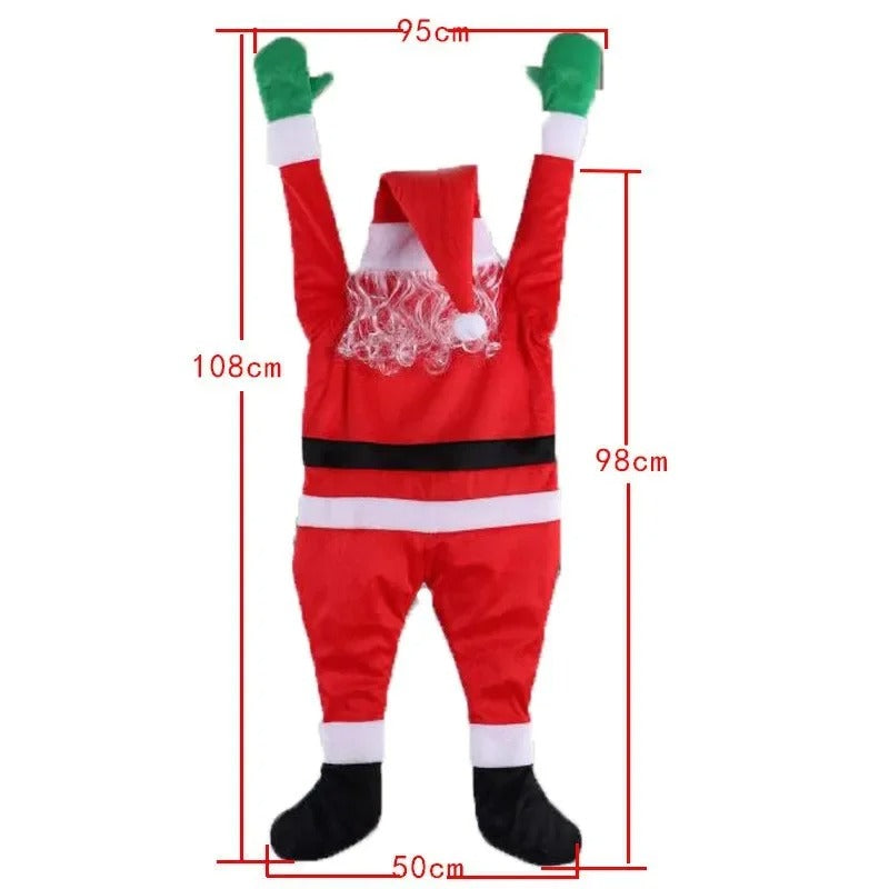 Enfeite Papai Noel Pendurado Escalada - Casa Stony