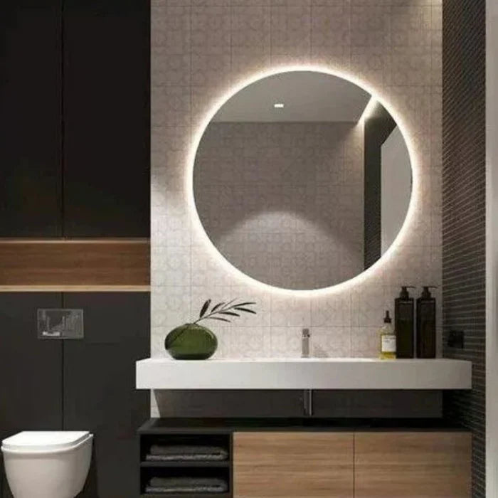 Espelho para Banheiro Redondo Com Led - Casa Stony