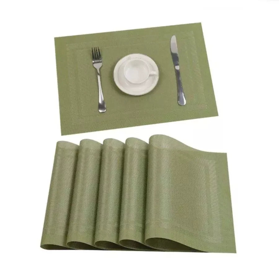 Jogo Americano para Mesa Posta em PVC Metalizado