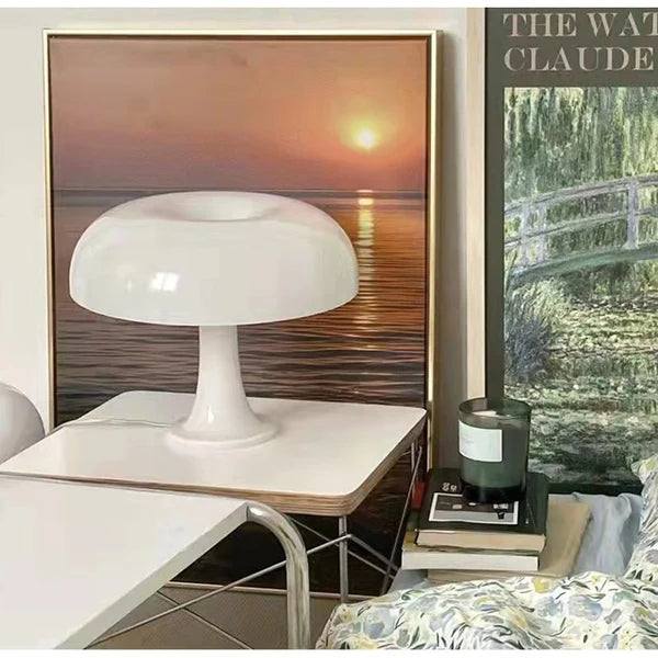 Luminária de Mesa Led Cogumelo Branco