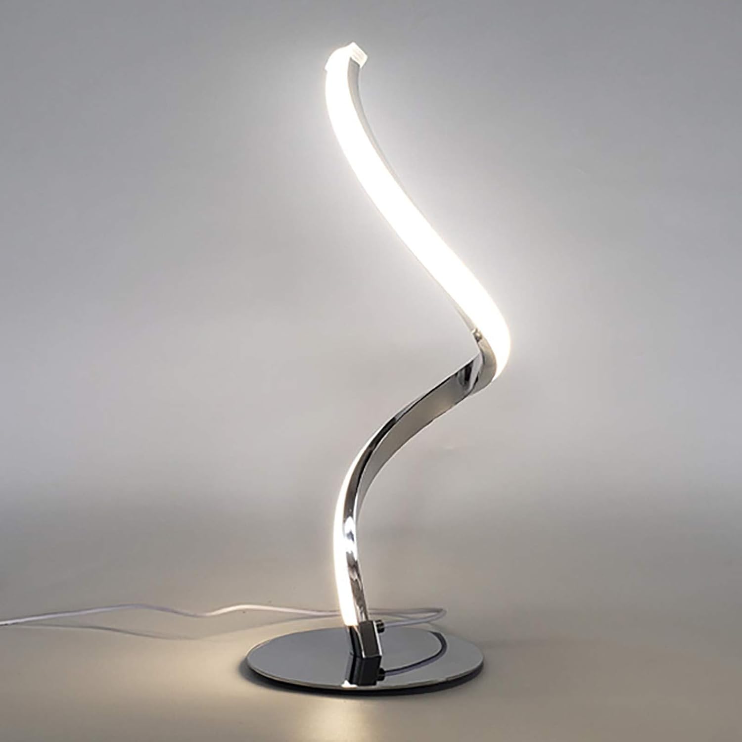 Luminária Abajur de Mesa Led Espiral
