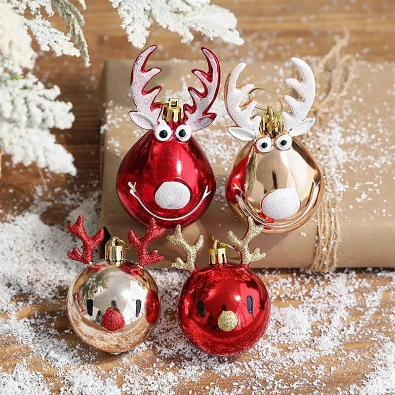 Bolas Decorativas para Árvore de Natal Renas - Casa Stony