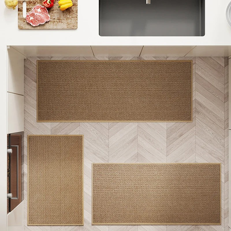 Tapete Antiderrapante Para Cozinha de Sisal