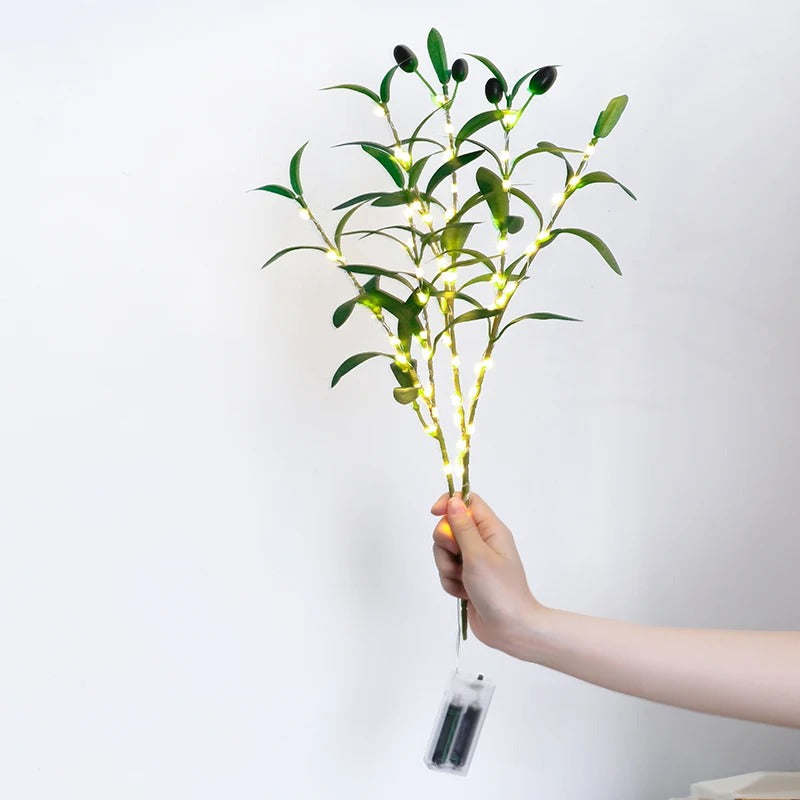 Ramo de Oliveira Artificial em Led Decorativo