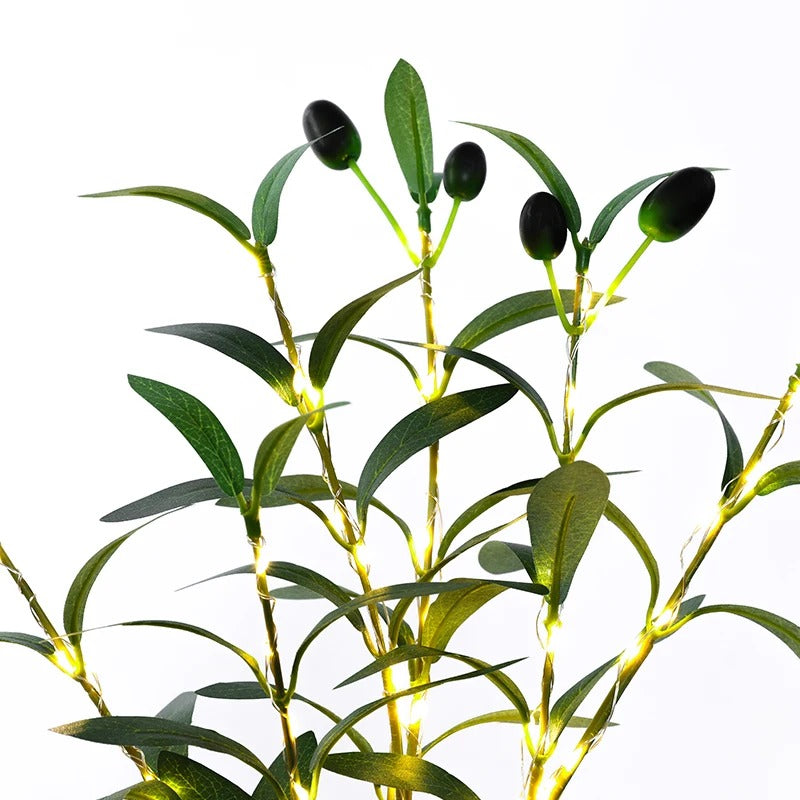 Ramo de Oliveira Artificial em Led Decorativo