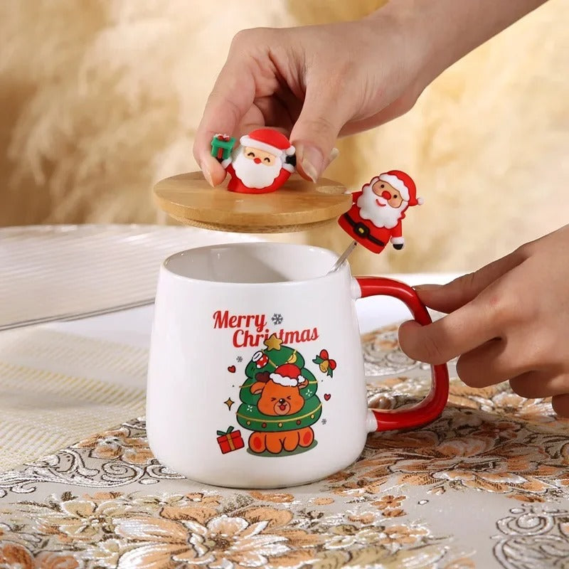 Caneca Cerâmica Decoração de Natal - Casa Stony