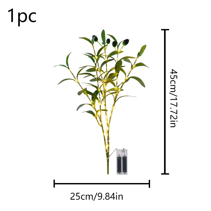 Ramo de Oliveira Artificial em Led Decorativo