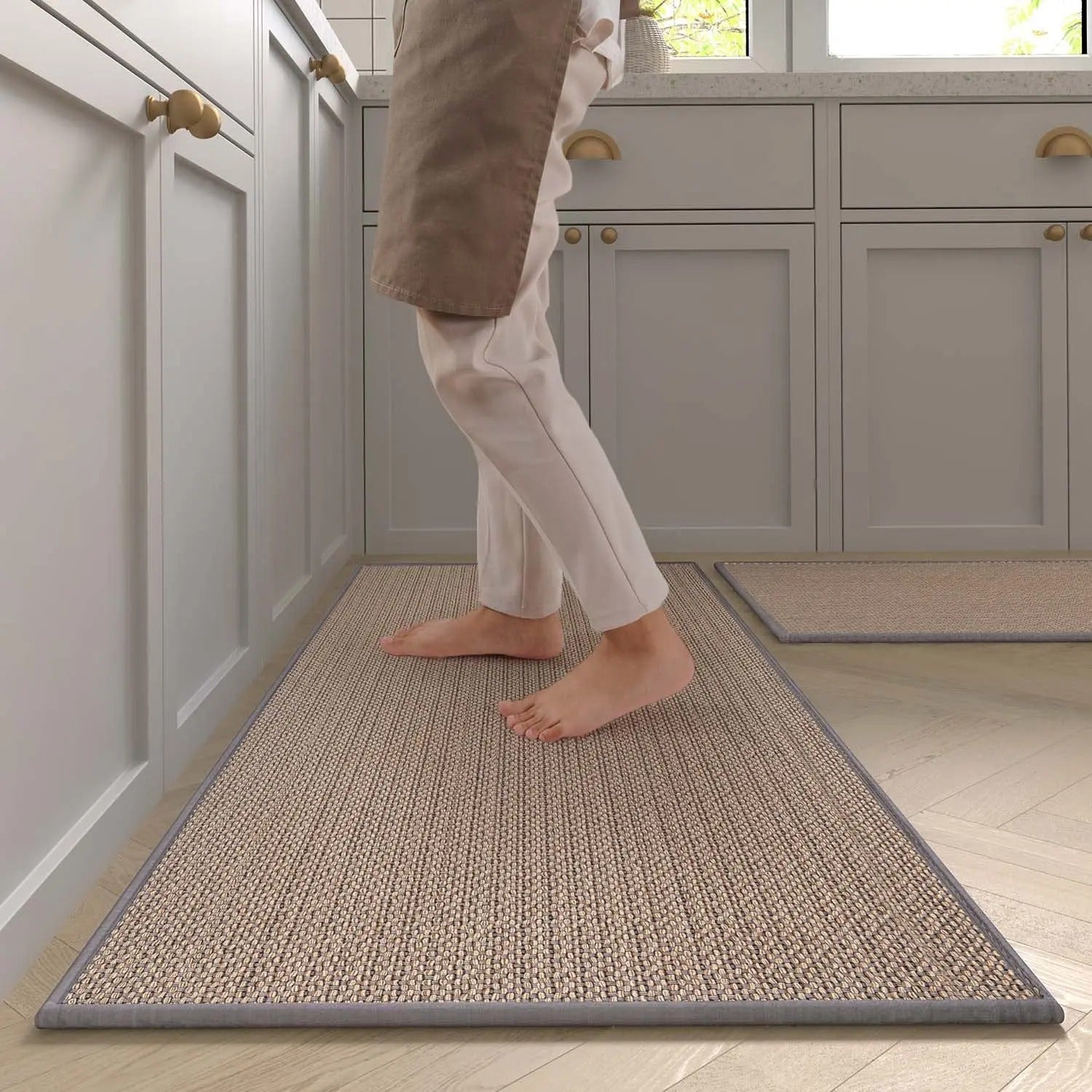 Tapete Antiderrapante Para Cozinha de Sisal
