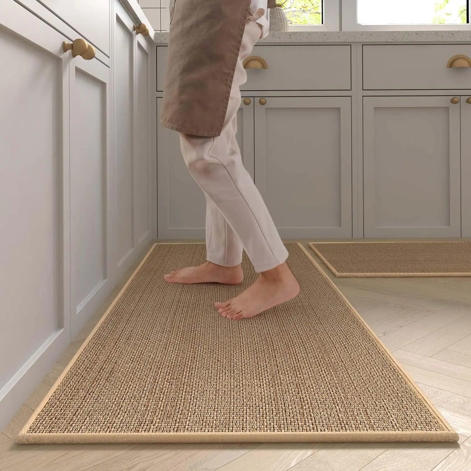 Tapete Antiderrapante Para Cozinha de Sisal