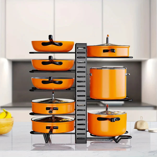 Organizador de Panelas e Tampas Armário de Cozinha