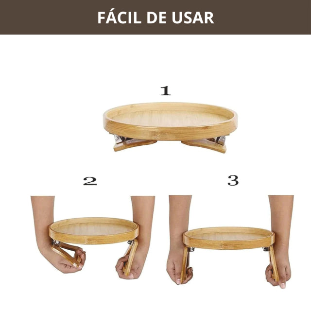 Porta Copos Sofá de Bambu