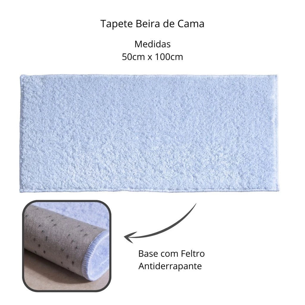 Tapete Beira de Cama Oásis Super Macio
