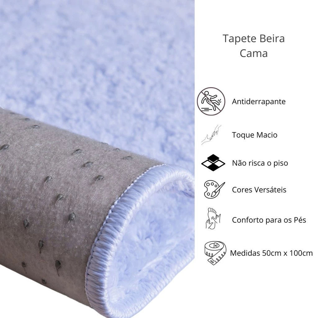 Tapete Beira de Cama Oásis Super Macio