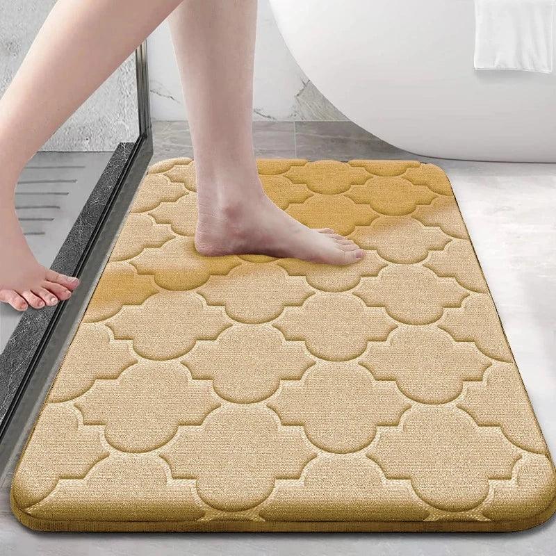 Tapete para Banheiro Absorvente Coral Lavável