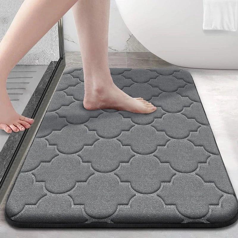 Tapete para Banheiro Absorvente Coral Lavável