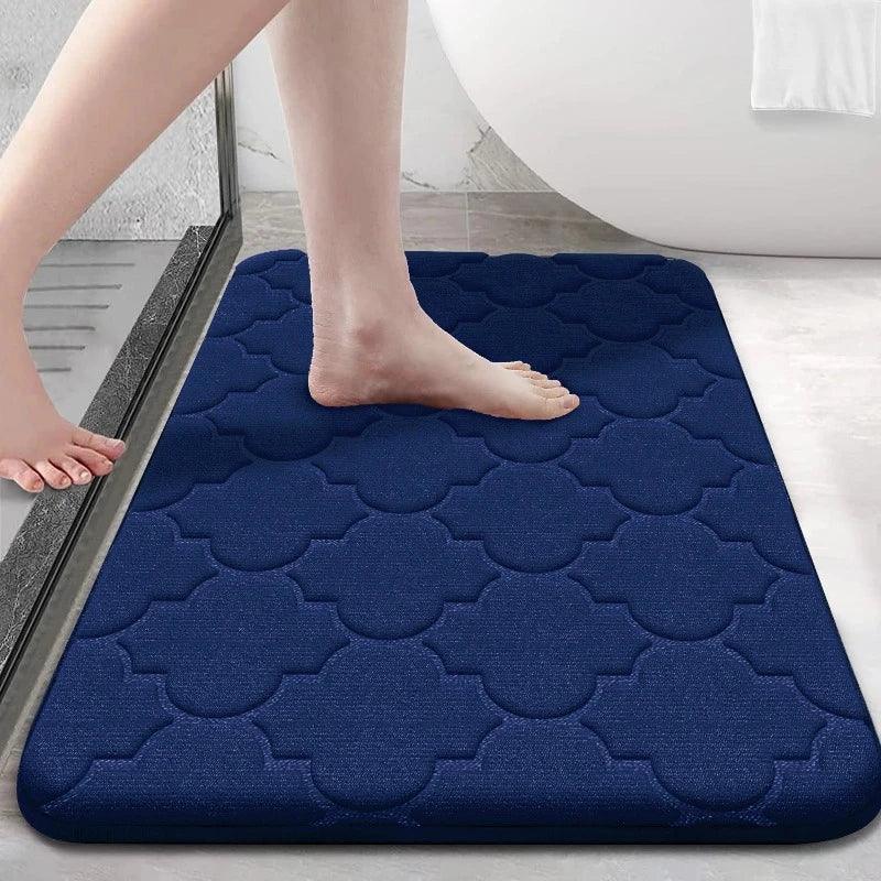 Tapete para Banheiro Absorvente Coral Lavável