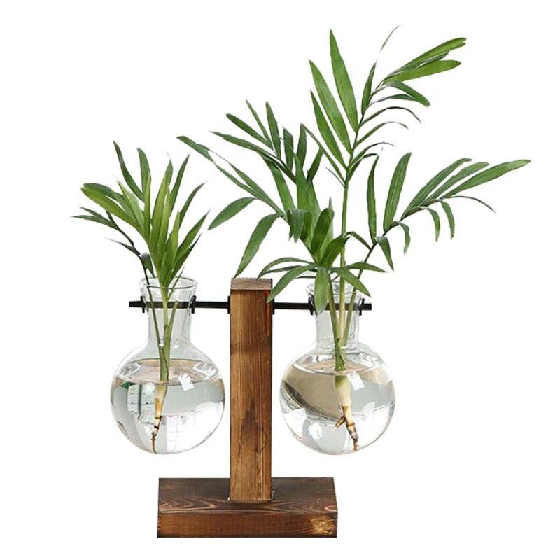 Vaso Decorativo Terrário de Plantas com Suporte
