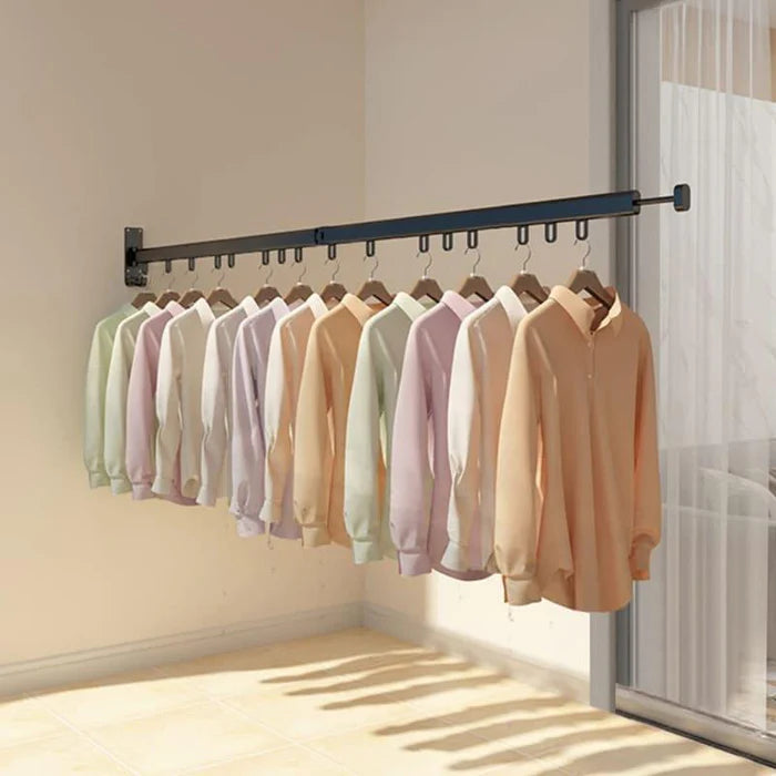 Varal Retrátil de Roupas de Parede Alumínio