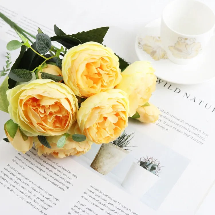 buque-de-rosas-amarelas-para-decoração-2