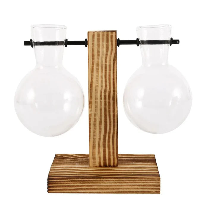 Vaso Decorativo Terrário de Plantas com Suporte