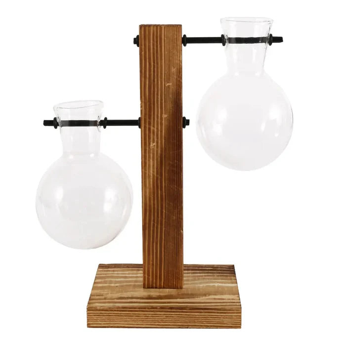 Vaso Decorativo Terrário de Plantas com Suporte