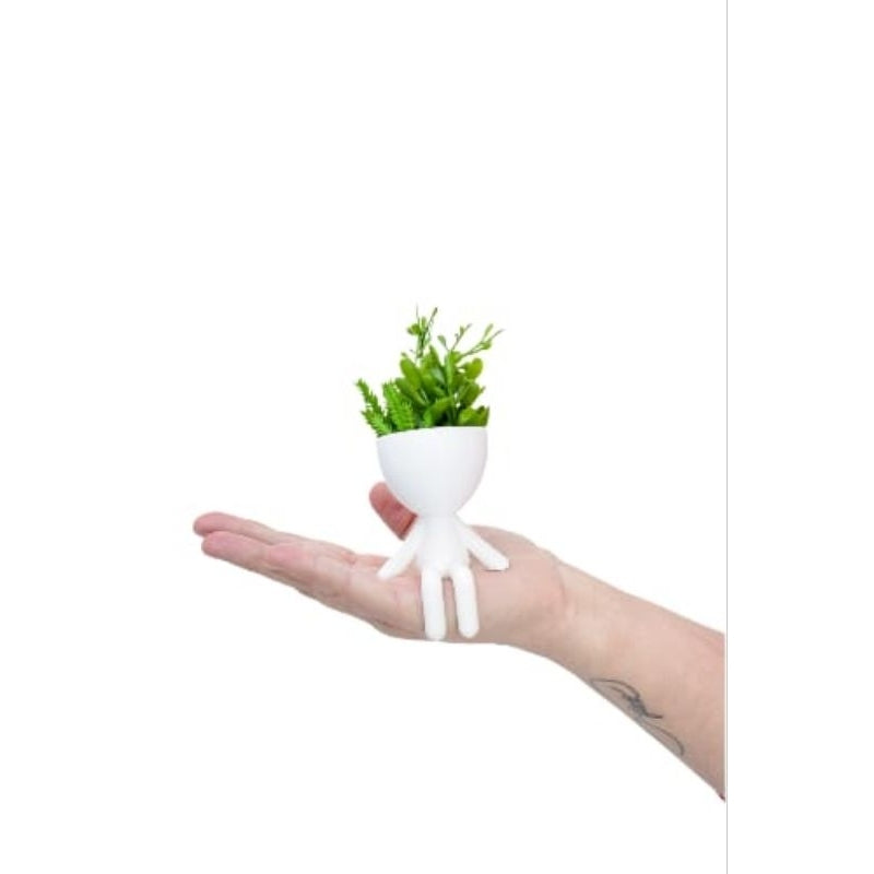 Mini Vasinhos com Flor Artificial 3 Unidades
