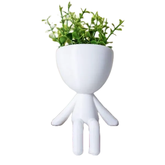 Mini Vasinhos com Flor Artificial 3 Unidades
