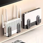 Suporte de parede com roteador Wi-Fi