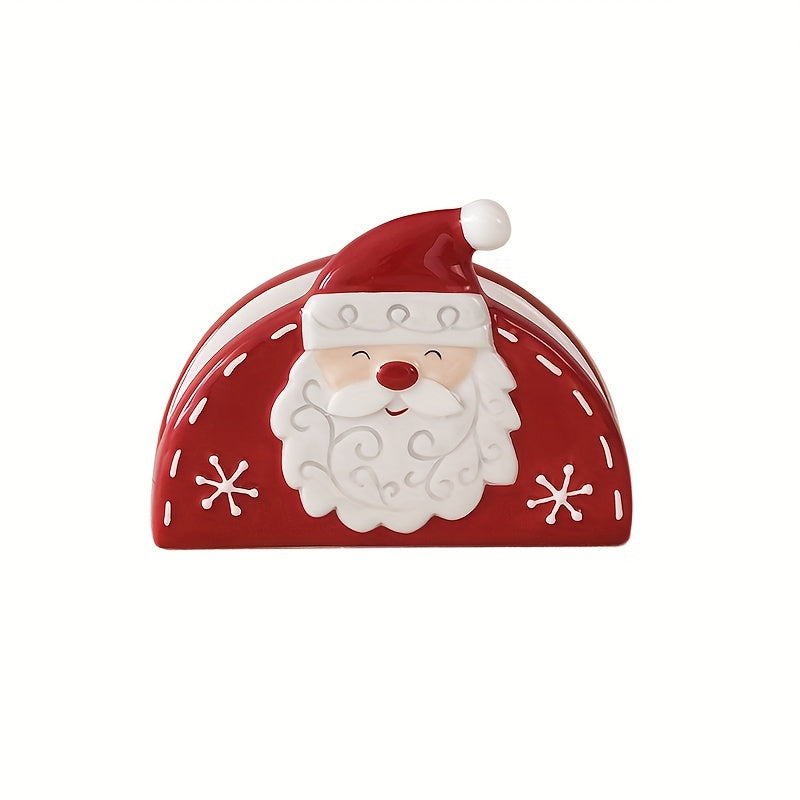 Detalhe em relevo do Papai Noel