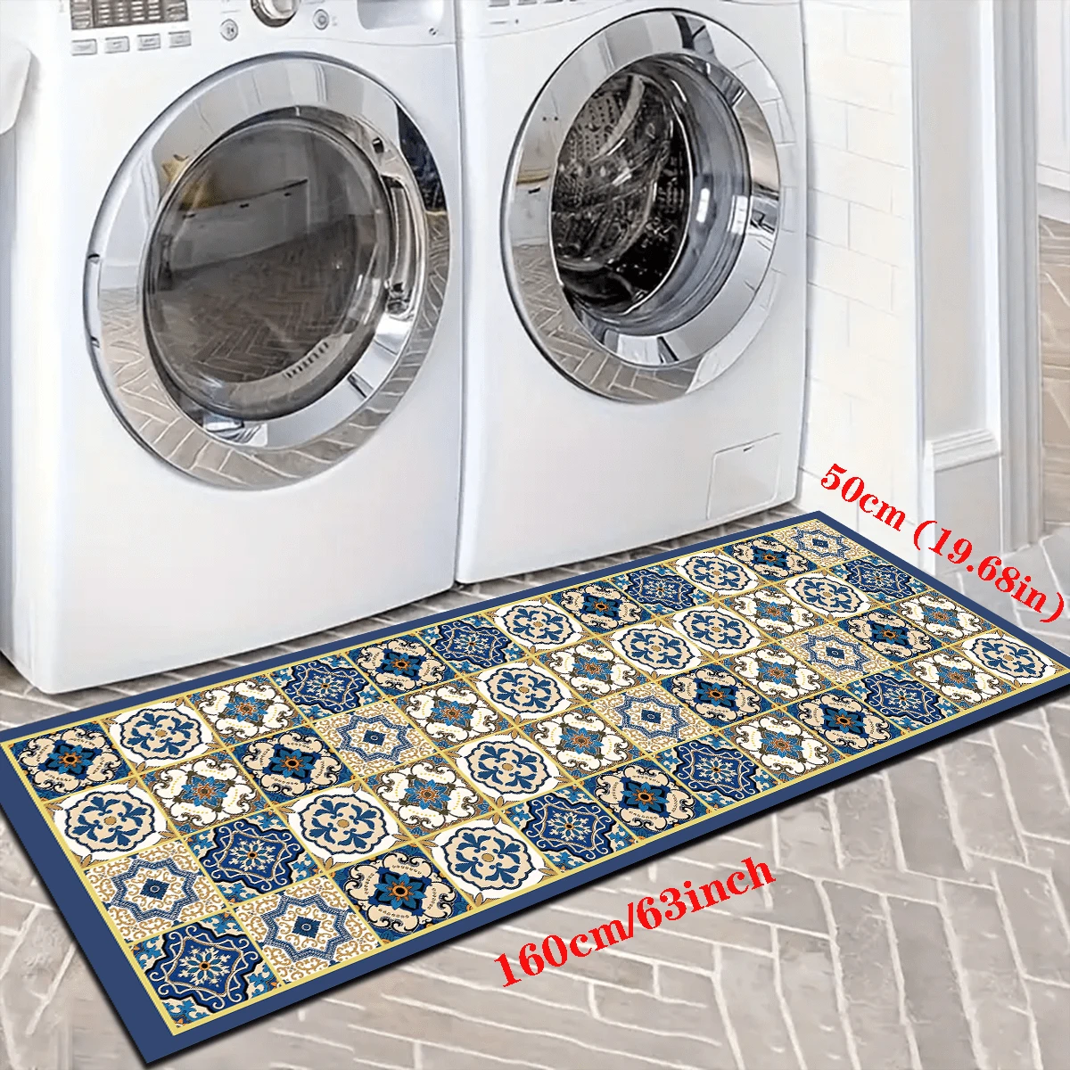 Tapete para Cozinha Azulejos Boêmio