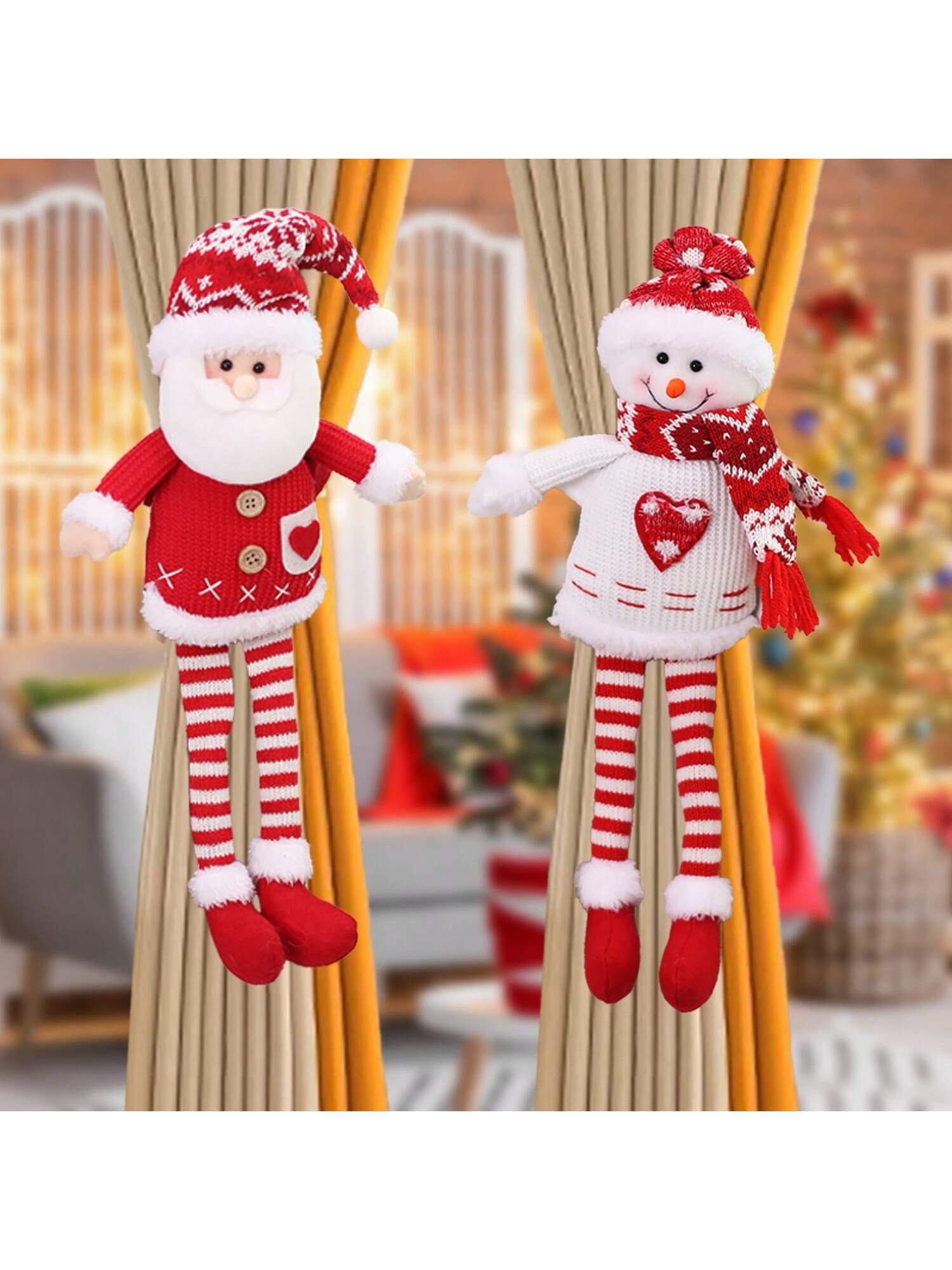 Prendedor de Cortina de Natal - Casa Stony