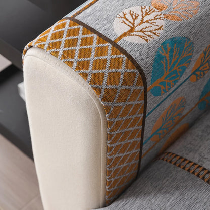 Capa de Sofá Boho Jacquard Chenille Antiderrapante