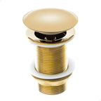 Válvula click de inox dourada 1.1/4 para cuba de banheiro