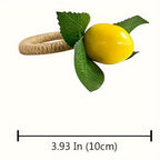 Medida do anel de guardanapo limão: 10 cm